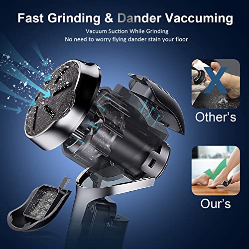 Electric Callus Remover for Feet with Vacuum, Professional Pedicure Tools Kit, Rechargeable Waterproof Foot File for Foot Care Deadskin Remover with 3Heads&2Speed,LCD Display - style: Black Electric Callus Remover +10in1