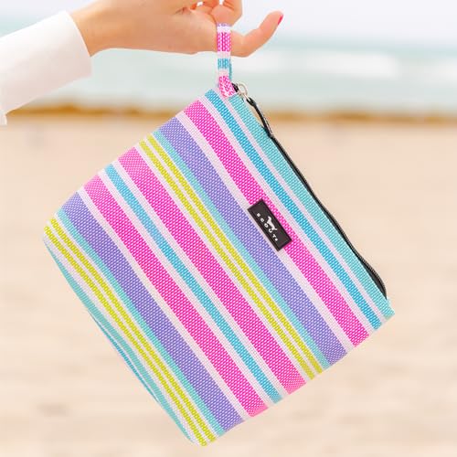 SCOUT Go Getter Pouch, Breathable Water-Resistant Fabric, Convenient Finger Loop - color: Aloha Aqua