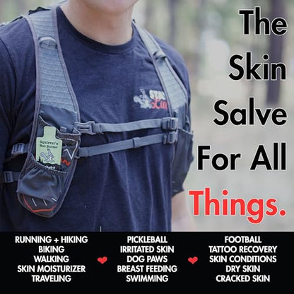 Squirrel's Nut Butter Anti Chafe Adventure Packet | Compact and All Natural Chafing & Skin Care for Athletes, Runners & Adventurers | Thighs, Arms, Pack Straps & More, Original, 9ml - size: 0.03 Fl Oz (Pack of 10)