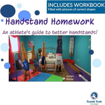 Tumbl Trak Handstand Homework Gymnastics Door Mat for Kids Home Training - color: Purple