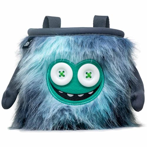 8BPLUS Chalk Bag for Rock Climbing and Bouldering, Chalk Pouch incl Belt & Biner – Cute Funny Character Design, Wide Opening, Gear with Personality, Gift for Climbers - style: JOEY