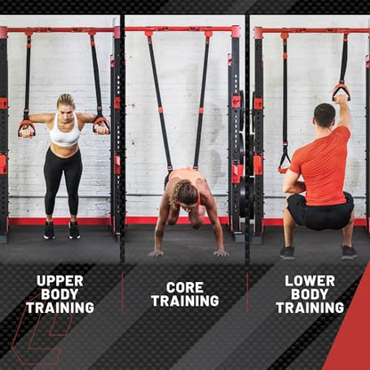 Lifeline Jungle Gym XT Body Weight Suspension Trainer System – Patented Split Anchor, Full-Body Workout, Lightweight Home Suspension Training Kit for Home Gym, Workout Equipment - size: One Size