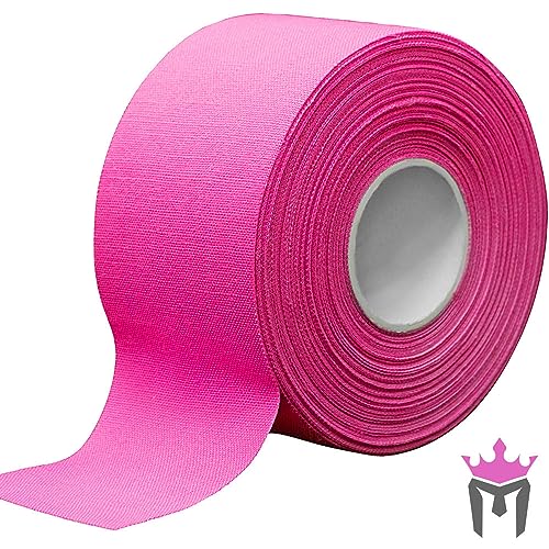 Meister Athletic Trainer's Tape for Sports Medicine - 15Yd x 1.5" - PK - 1 | Premium rigid strapping tape for ankles, wrists, fingers, toes and more. Sticky, bright colors, easy to tear - color: Pink, size: 1.5x540 Inch (Pack of 1)