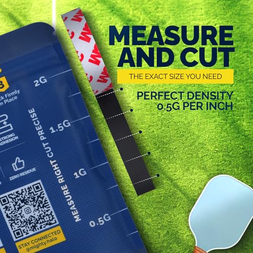 PRO-Grade Weighted Tungsten Tape for Pickleball Paddles, Tennis Rackets or Golf Clubs | Non-Toxic | 60inches - size: 1/2 Gram Per Inch
