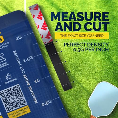 PRO-Grade Weighted Tungsten Tape for Pickleball Paddles, Tennis Rackets or Golf Clubs | Non-Toxic | 60inches - size: 1/2 Gram Per Inch