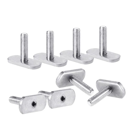 T Groove Clamping Bolts, Sliding T-Nut Threads Kayak Rail/Track M5/M6 Screws &Nuts Slot Bolt，Replacement Stainless Steel Gear Mounting Bolt Easy to Install Hammer Head - size: M6
