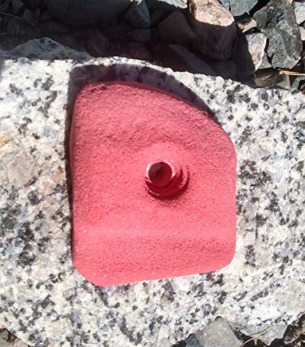 Ledge Polyurethane Bolt-On Rock Climbing Wall Hand Hold - color: Red