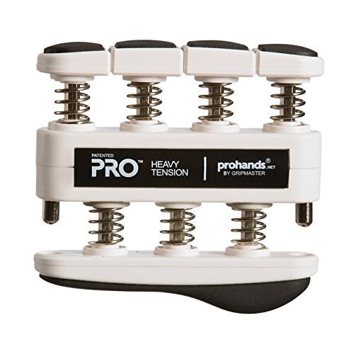 Prohands PRO Hand Exerciser, Finger Exerciser (Hand Grip Strengthener), Spring-Loaded, Finger-Piston System, Isolate and Exercise Each Finger - color: Black - Pro, size: 9 lb (Heavy Tension)