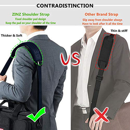 Bag Shoulder Strap, Padded Adjustable Shoulder Strap Replacement - color: Blue, size: 57"