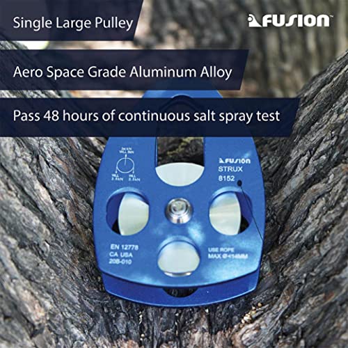 Fusion Climb Strux Aluminum Rescue Side Swing Pulley Blue 34KN… - color: blue