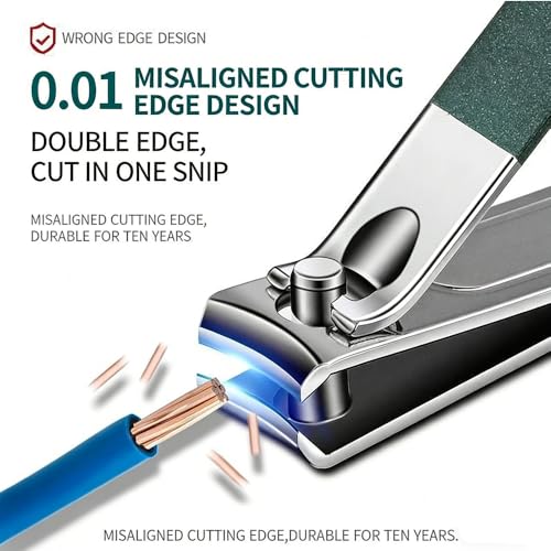 6PCS Travel Manicure Kits, Mini Manicure Kit, Nail Kit with Clippers & Files, Ingrown Toenail Treatment, Travel Essentials, Perfect for Personal Care & Gifts for Men - Dark Green