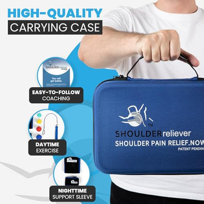 Dr. Carroll’s ShoulderReliever System - Physician-Developed Solution For Shoulder Pain Relief & Health - Relieve Bursitis, Reduce Impingement, Heal Frozen Shoulder - Rotator Cuff Tear Rehabilitation