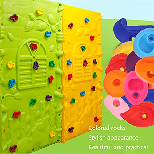 10pcs Rock Climbing Holds,Climbing Rock Wall Grips with Mounting Hardware for Kids and Adults - size: Medium size 10 pack