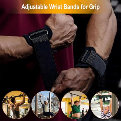 Lifting Hooks for Weight Lifting, 1 Pair 330LB Heavy Duty Gym Straps | 330 LB Capacity, Heavy Duty Gym Lifting Straps, For Barbell, Deadlifts, Pull-Ups, Strength Training, Wrist Protection
