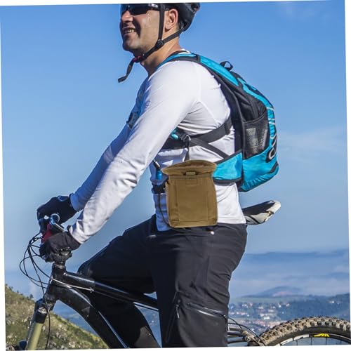 Yardwe Outdoor Utility Waist Pouch Adjustable Lightweight Drawstring Chalk Bag for Climbing and Bouldering Durable Multipurpose Fanny Pack Efficient Storage for Outdoor Supplies
