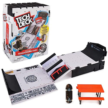 TECH DECK The Berrics X-Connect Park Creator Customizable Ramp Set | Foldable 30" Transforming Park, Berrics Pro Fingerboard, Portable Mini Skatepark, Toy Skateboard GIfts for Kids Ages 6+
