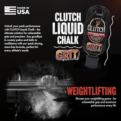 STYK Vaulter Magazine - Enhanced Liquid Chalk, No Mess, Work Out Chalk, Grip Boost, for Weightlifting, Gymnastics, Rock Climbing, Bodybuilding, Pole Vault, Crossfit, and More, Liquid Hand Chalk - style: 60ml with GRIT