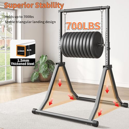Foldable Pull Up Bar Station 58.3''-76.8'' Power Tower - color: 58.3"-76.8" with Assistance Bands