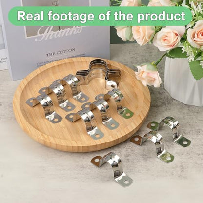 300 PCS 1 Inch Stainless Steel Rigid Pipe Strap, M25 Conduit Clamps, U Bracket Mounting Clamps with Two Hole, U Tube Pipe Clamp for Chemical Industry, Commercial - size: 300 PCS 1 Inch