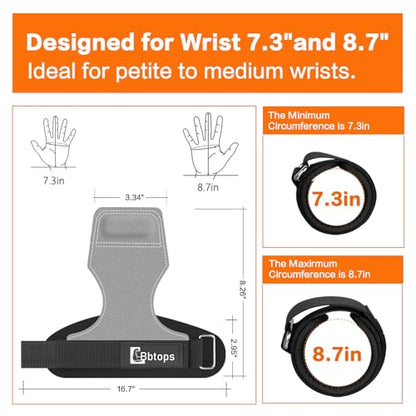 Weight Lifting Wrist Strap, Double-Layer Leather Wrist Straps for Gym Strength Training Weightlifting,Deadlift and Powerlifting, Enhance Grip Strength Neoprene Padding Gym Workout Lifting Straps Men/Women Pair - color: Gray