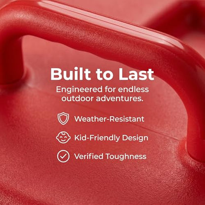 Vaveren Children Climbing Handle Non Slip Playset Ergonomic Outdoor Climbing Grab Bar Secure Hold Suitable for Treehouse Backyard Home Playground, Red - color: Red
