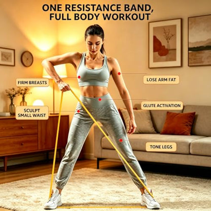 Resistance Bands, 5-Level Pull Up Assistance Bands for Working Out, Elastic Band for Exercise, Muscle Training, Full Body Training - color: 4PCS Yellow