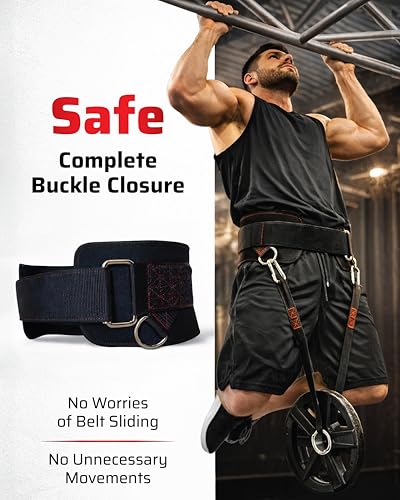 THEFITGUY Weighted Bodyweight Home Gym Setup – Dip Belt, Plate Backpack, Extension Straps & Loading Straps for Pull-Ups, Dips, Push-Ups and Strength Training