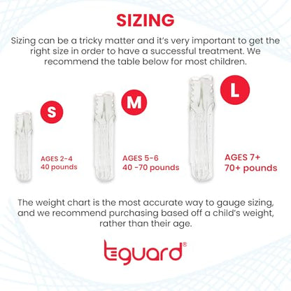 TGuard AeroFinger Anti-Finger Sucking Guard – Finger Sucking Prevention Kit, Deterrent to Stop Finger Habit, Washable Secure-Fit Guard for Toddlers, Small (Kids Under 40 lbs), Ages 2–4, Made in USA - size: Small (Pack of 1)