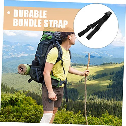 UKCOCO 2Pcs Sturdy Bundle Straps Tie Down Fastener Webbing Belt for Securing Bags Tents Yoga Mats High Strength Load Bearing Capability