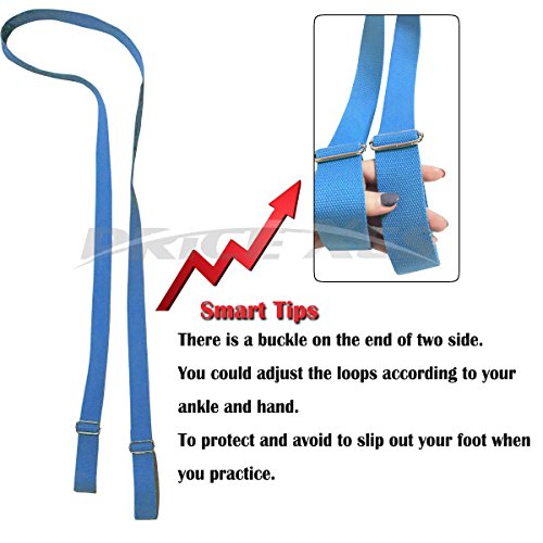 Adjustable Leg Stretcher Lengthen Ballet Stretch Band - Easy Install on Door Flexibility Stretching Leg Strap Great Cheer Dance Gymnastics Trainer Stretching Equipment Taekwondo Training - color: purple-2