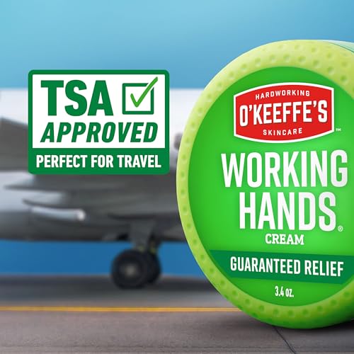 O'Keeffe's Working Hands Hand Cream for Extreme Dryness - 3.4 oz Jar (2 Pack) - Repairing Skincare for Cracked, Dry Hands