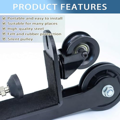 Forearm Strengthener - RISANXUN Wrist Strength Trainer for Tabletop - Adjustable Arm Wrestling Training Pulley System with Weight Loading Pin for Home Gym (Set B)
