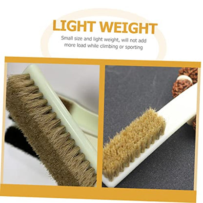 SOLUSTRE 2pcs Climbing Sports Supplies Rocks Brush Boars Hair Cleaning Brush for Chalk