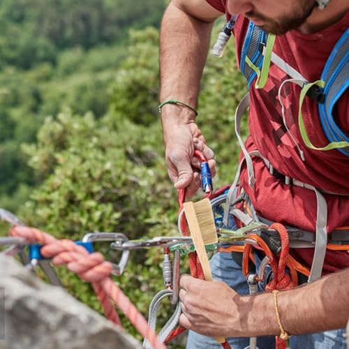 Rock Climbing Brush with Soft Boar Bristles Ergonomic Handle Lightweight Portable for Indoor Outdoor Bouldering