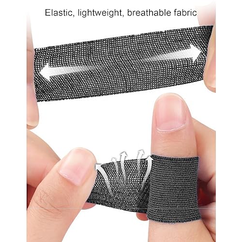 10 Pairs Finger Tape,Athletic Finger Tape Finger Wraps Pre Cut Fixing Stretch Tape Self Adherent Sport Wrap Tape Stretch Bandage Wrap for Volleyball Climbing Baske