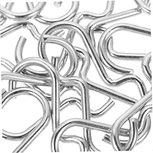 ABOOFAN 20pcs Metal Pegboard Hooks Garage Wall Hanging Board Hangers Utility Notch Hooks for Tool Organization and Storage Compact with Slip Design Easy Install for Standard Pegboards