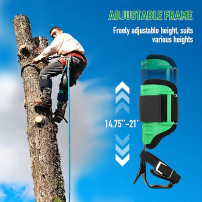 Tree Climbing Spikes Set,Tree Climbing Gear, 1 Pair Alloy Steel Climbing Spurs,350lbs Load Capacity, Arborist Equipment for Climbers, Fruit Picking and Lumberjack - color: Green Tree Climbing Spikes Set A