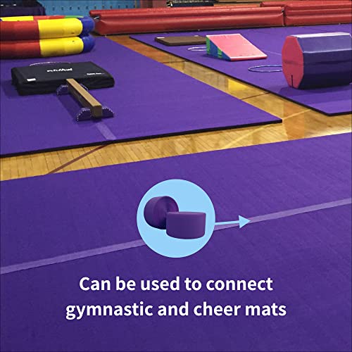Envirolite Hook Fastener | 4" Wide, 42' Long | Gymnastics and Cheer Mat Tape | Nylon Hook for Carpet Bonded Foam Seams - Red - style: Red