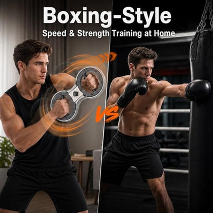 Burn Machine Arm Workout, Adjustable 360° Spinning Arm Exercise Equipment | for Upper Body Training, Grip Strength Trainer, Forearm Strengthener, Home Gym Equipment for Boxing, Rehab & Workout
