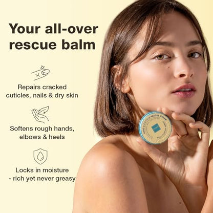 Onsen Hand & Cuticle Rescue Cream | Organic Nail Strengthener & Balm | Dry, Cracked Hands, Elbows & Feet | Shea Butter, Tsubaki & Jojoba Oil | Nail Repair & Growth, Vegan – 2 Pack (1.10 oz) - size: 0.88 Ounce (Pack of 2)