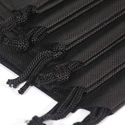 12 Pack Shoe Bags for Travel Non-Woven with Rope for Men and Women Large Shoes Pouch Storage Packing Organizers