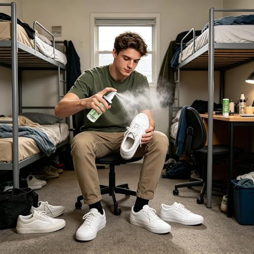 Shoe Deodorizer 60ml Long-Lasting Powerful Freshener | Foot Odor Spray for Leather Boots Footwear Tennis Hockey Closet Home Sneaker