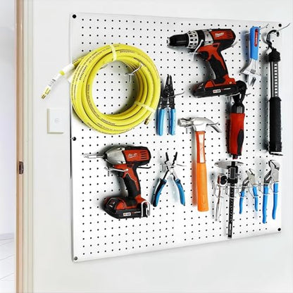 Bamboo's Grocery LoKii 30 Pack 6 Inch Silver Pegboard Hooks, 1/4" Heavy Duty Peg Board Shelving Hooks Organizer Accessories, Peg Board Tool Hangers - size: 6 Inch 30 Pack