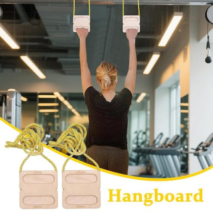 Adjustable Climbing Hangboard, Piece Grip Trainer, 78.74 Inches Hangboard with Durable Feature, Ergonomic Wood Panels, Climbing Hangboards with Multiple Holds, Grip Trainer for Home and Gym Use