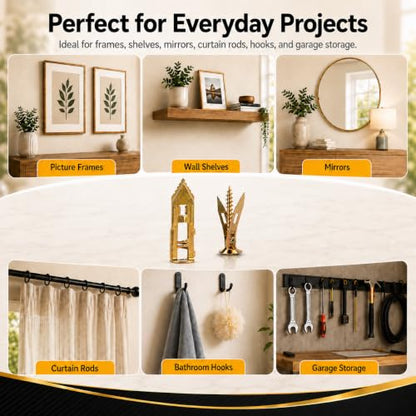 Jyphorixal 120 PCS Self Drilling Drywall Anchors with Screws Kit, Heavy Duty Metal Wall Anchors for Drywall, Sheetrock Anchors 0.47x1.57inch with Screws, No Drill Dry Wall Anchors and Screws Kit - size: 120Pcs 0.47X1.57inch