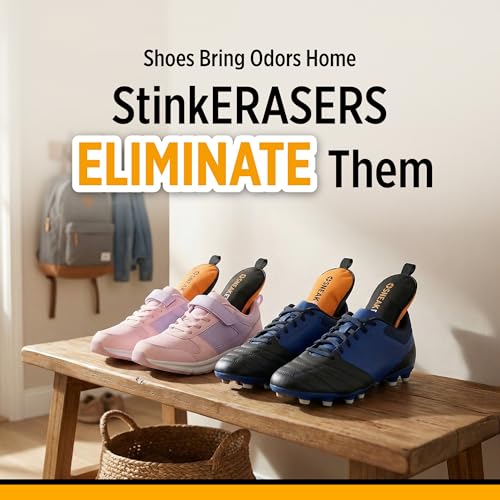 StinkERASERS Activated Charcoal Shoe Deodorizer Bags, 2 Pack | Natural Odor Eliminator, Shoe Smell Remover, Reusable Unscented, Moisture Absorber Inserts, For Sneakers, Boots & Gym Bags - style: 2 Pack