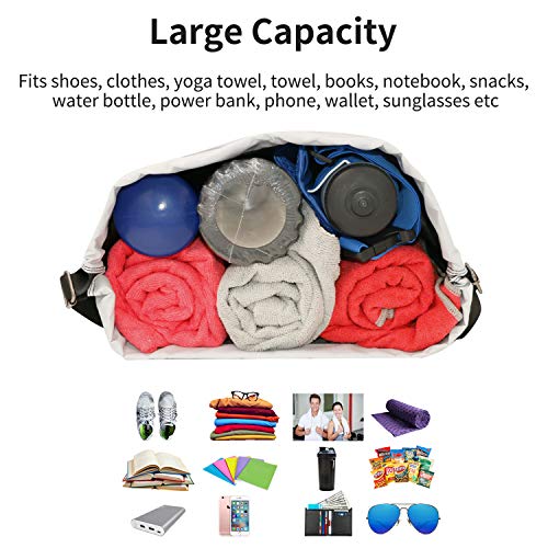 Waterproof Drawstring Bag, Gym Bag Sackpack Sports Beach Backpack for Men Women - color: 10-gradual Grey