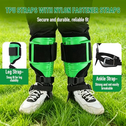 Tree Climbing Spikes Set,Tree Climbing Gear, 1 Pair Alloy Steel Climbing Spurs,350lbs Load Capacity, Arborist Equipment for Climbers, Fruit Picking and Lumberjack - color: Green Tree Climbing Spikes Set A