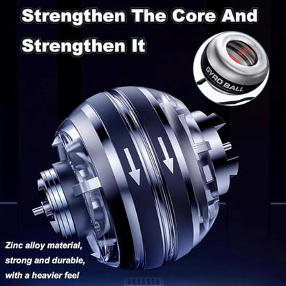 2026 New Curaball Torque Ball, Curaball Hand Exerciser, Gyro Ball with LED Lights and Portable Case, Hand Gripper Strengthener, Grip Strength Trainer for Strengthen Arms,Bones and Muscles