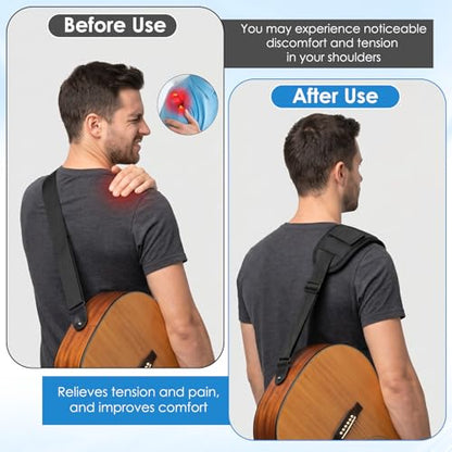 Soft Shoulder Strap Pad, Backpack Strap Cushion Breathable Removable | for Luggage, Duffle Bag, Tote Bag, Messenger, Guitar Straps Travel
